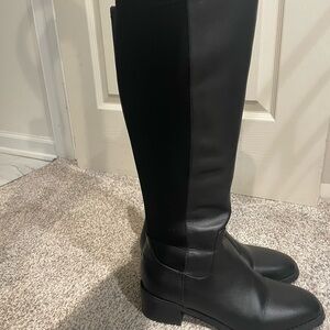 Blonde Symone Waterproof Knee-High Leather Boots